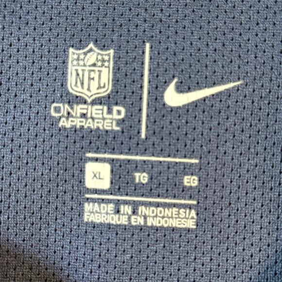 Nike Onfield Apparel NFL Seahawks Men's XL Blue Pull Over Windbreaker 1/4 Zip - Picture 4 of 10